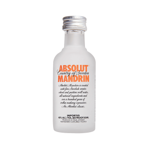 ABSOLUT MANDRIN VODKA 50ML-12PK