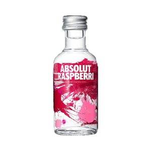 ABSOLUT RASPBERRI VODKA 50ML-12PK
