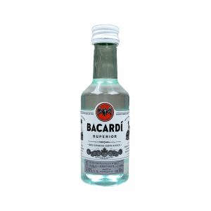 BACARDI CARTA BLANCA WHITE RUM 50ML- 10PK