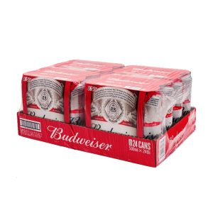 BUDWEISER CAN 500ML 24PK (4 X 6PK) (BBD–31/03/2026)