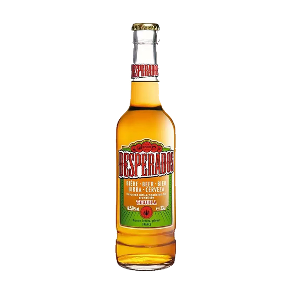 DESPERADOS TEQUILA BEER BTLS 330ML-5.9%-24PK (BBD–28/02/2026)