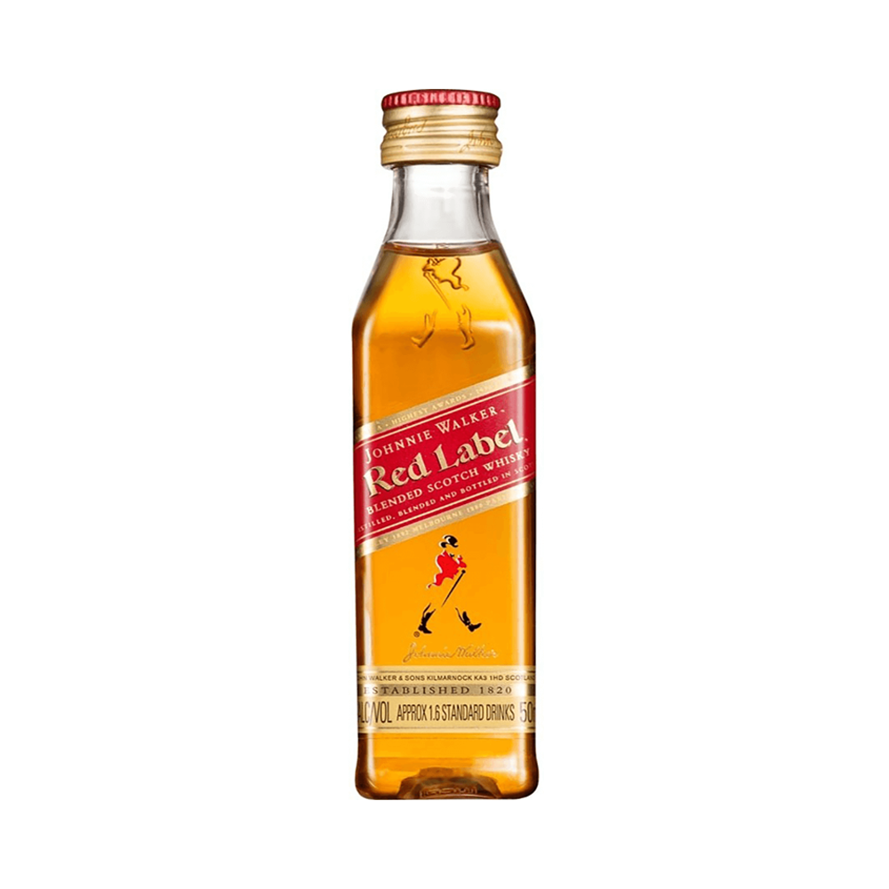 JOHNNIE WALKER RED WHISKY 50ML-12PK