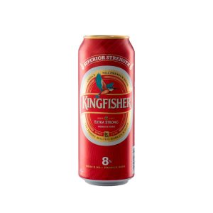 KINGFISHER EXTRA STRONG BEER CANS 500ML-8%-24PK (BBD–03/06/2026)