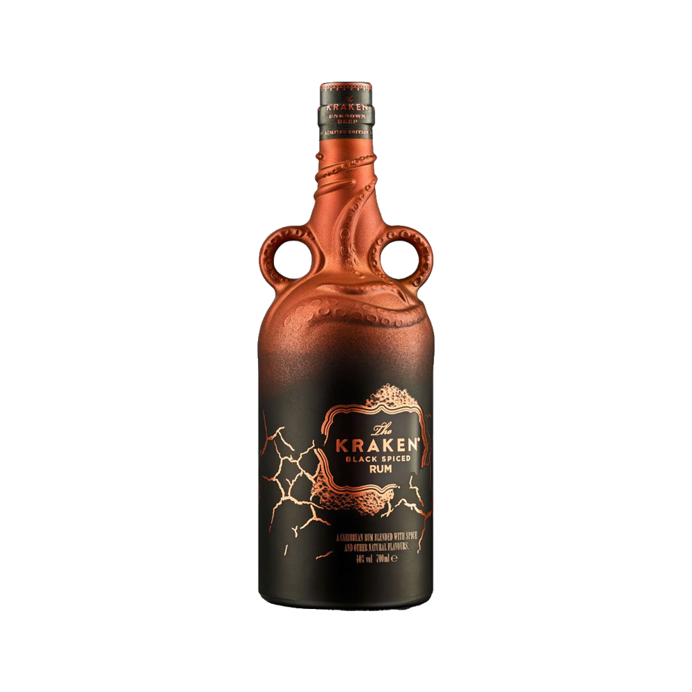 KRAKEN BLACK SPICED RUM 700ML - LTD EDITION (UNKNOWN DEEP COPPER CERAMIC)