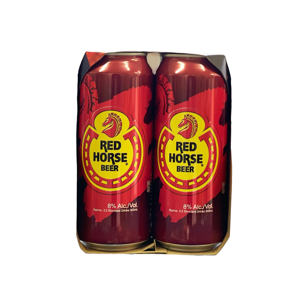 RED HORSE BEER CANS 500MLβ8%-24PK (6 x 4PK) (BBDβ04/11/2026) - Image 2