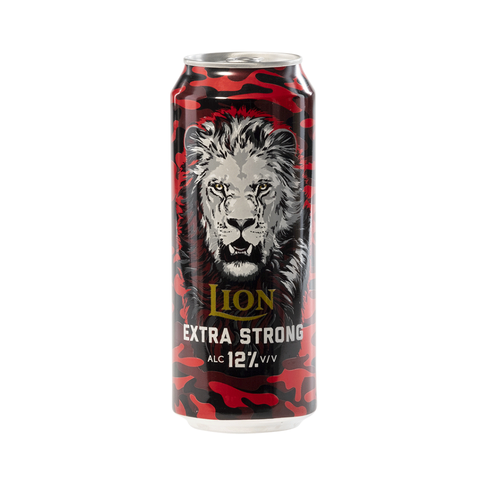 LION EXTRA STRONG BEER CANS 500ML-12%-24PK (RRP: $6.99/CAN) (BBD–31/12/2026)