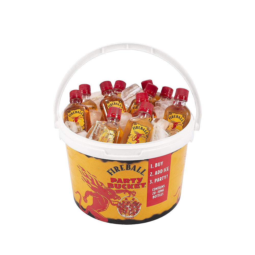FIREBALL LIQUEUR PARTY BUCKET 50ML--20PK