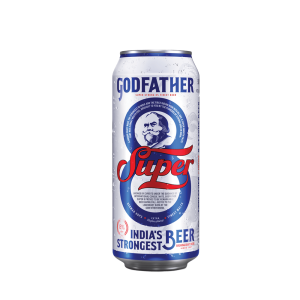 GODFATHER SUPER STRONG BEER CANS 500ML–8%-24PK (6 x 4PK) (BBD–30/09/2026)