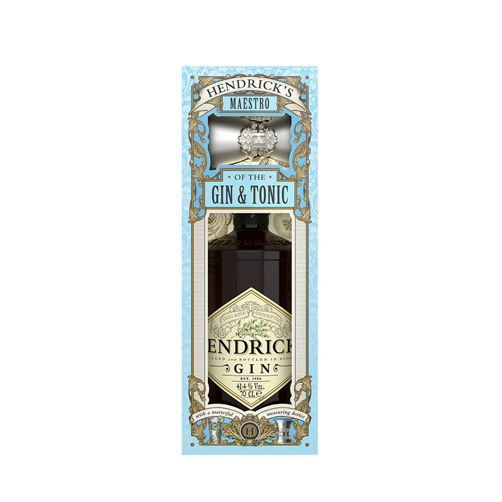 HENDRICKS GIN MAESTRO JIGGER GIFT PACK 700ML
