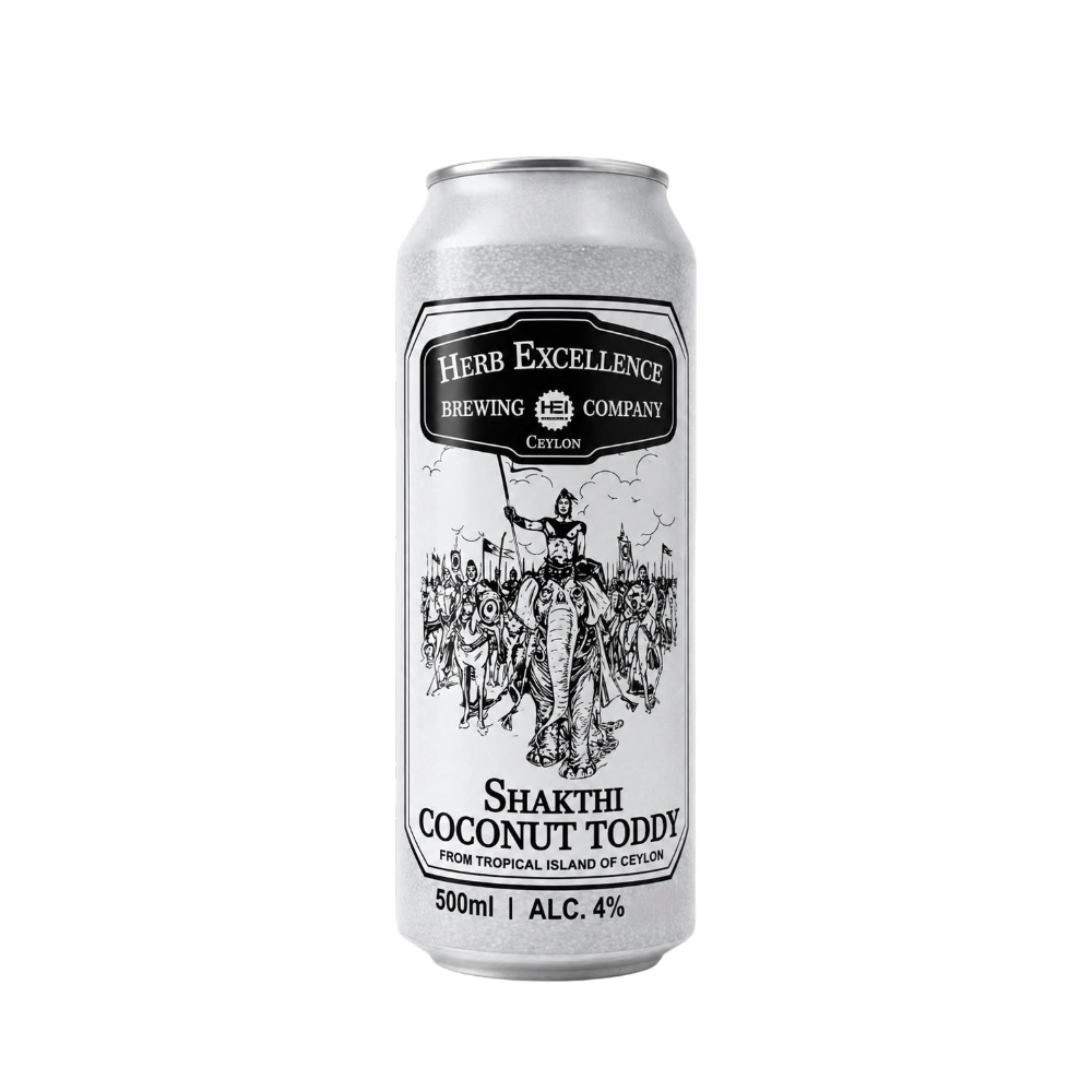 SHAKTHI COCONUT TODDY (SRI LANKAN) 500ML-4%-24PK (6*4PK) (RRP: $7.99/CAN) (BBD–12/07/2028)
