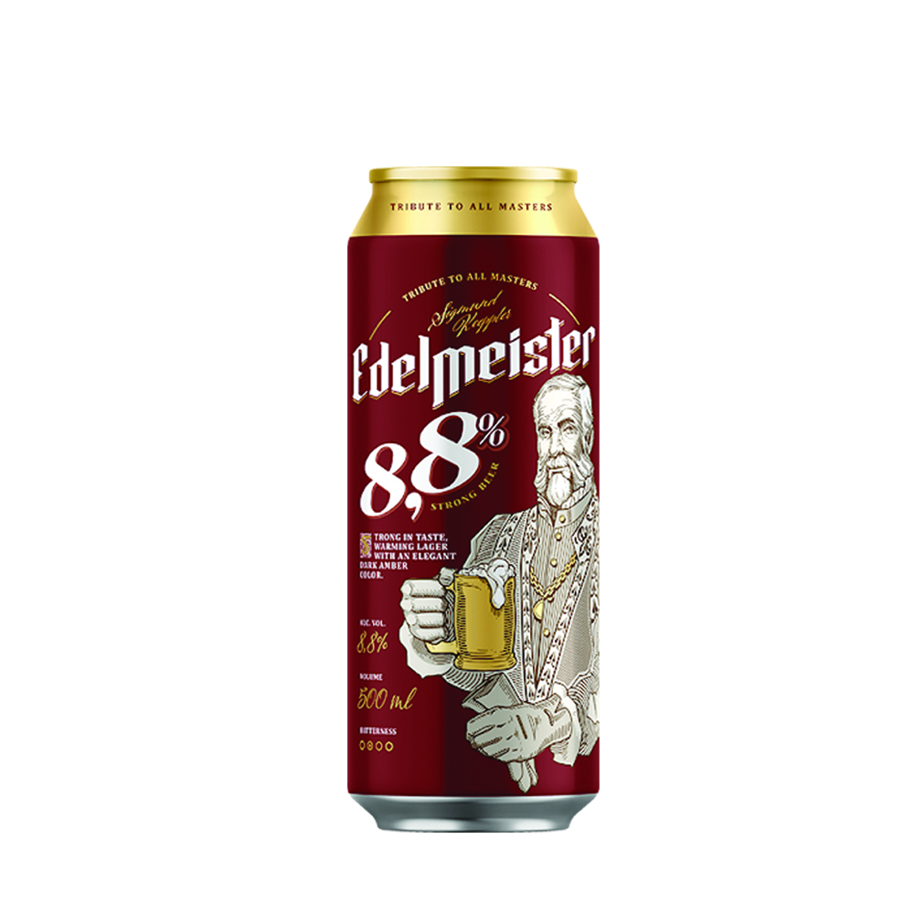 EDELMEISTER STRONG BEER CANS 500ML-24PK