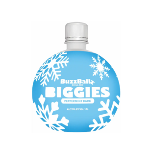 BUZZBALLZ BIGGIES SNOW GLOBE 1500ML (PEPPERMINT BARK)