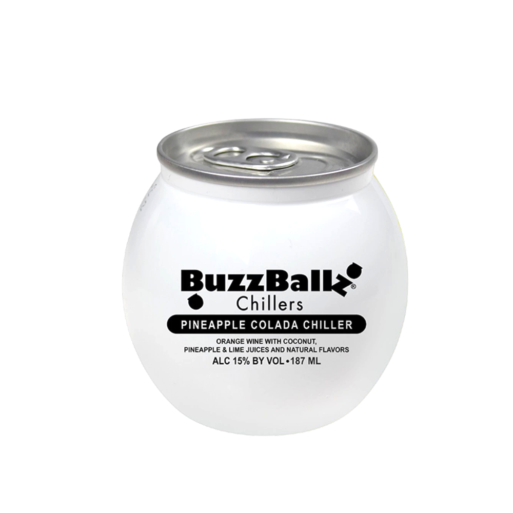 BUZZBALLZ PINEAPPLE COLADA 187ML-12PK