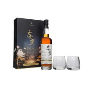 INDRI TRINI SINGLE MALT INDIAN WHISKY 700ML + 2 GLASSES
