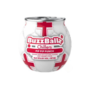 BUZZBALLZ SOCCER TEAM ENGLAND (PIP PIP PUNCH) 187ML-12PK